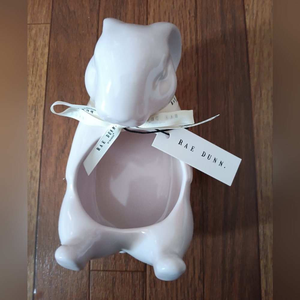 NWT EASTER RAE DUNN TICKLED PINK BUNNY. PINK. CROSS POSTED